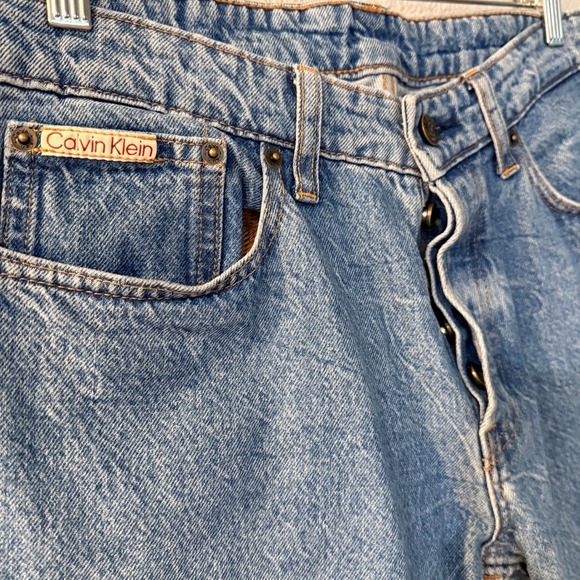 Calvin Klein Mens Slim Fit Desert Blue Jeans Blue  32x31 40JP770 - Picture 11 of 11